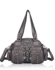 Washed Desigher Handbag For Women with Multi pockets-Angelkiss Bag