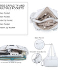 Washed Desigher Handbag For Women with Multi pockets-Angelkiss Bag