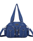 Washed Desigher Handbag For Women with Multi pockets-Angelkiss Bag