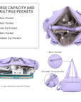 Washed Desigher Handbag For Women with Multi pockets-Angelkiss Bag