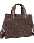 Vintage leopard print tote shoulder bag-Angelkiss Bag