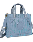 Vintage leopard print tote shoulder bag-Angelkiss Bag