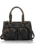 Classic Vintage Designer Soft Vegan Leather Handbag