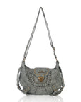 Vintage Boho Shoulder Bag – Washed Denim Purse for Free-Spirited Women