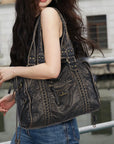 ANGELKISS Light Vintage Commuter Tote