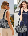 Ladies exquisite chic denim handbag satchel | Angel kiss