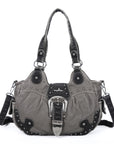 Ladies exquisite chic denim handbag satchel | Angel kiss-Angelkiss Bag