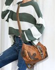 Ladies exquisite chic denim handbag satchel | Angel kiss