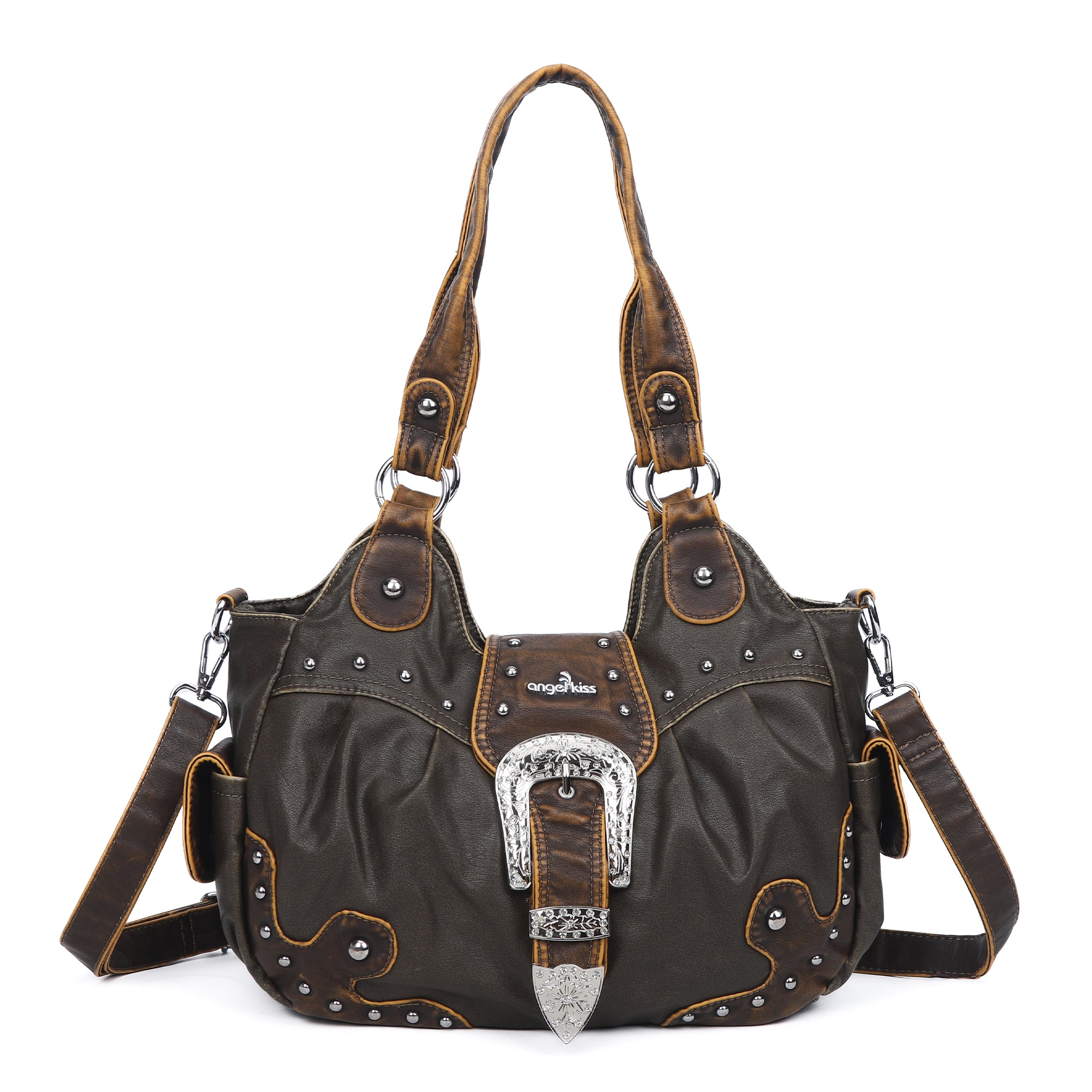 Ladies exquisite chic denim handbag satchel | Angel kiss-Angelkiss Bag