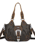 Ladies exquisite chic denim handbag satchel | Angel kiss-Angelkiss Bag