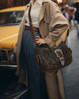Ladies exquisite chic denim handbag satchel | Angel kiss