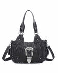 Ladies exquisite chic denim handbag satchel | Angel kiss-Angelkiss Bag