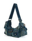 Colorful Denim Purse | Versatile Carry: Handheld, Shoulder, or Crossbody