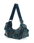 Colorful Denim Purse | Versatile Carry: Handheld, Shoulder, or Crossbody