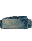 Colorful Denim Purse | Versatile Carry: Handheld, Shoulder, or Crossbody