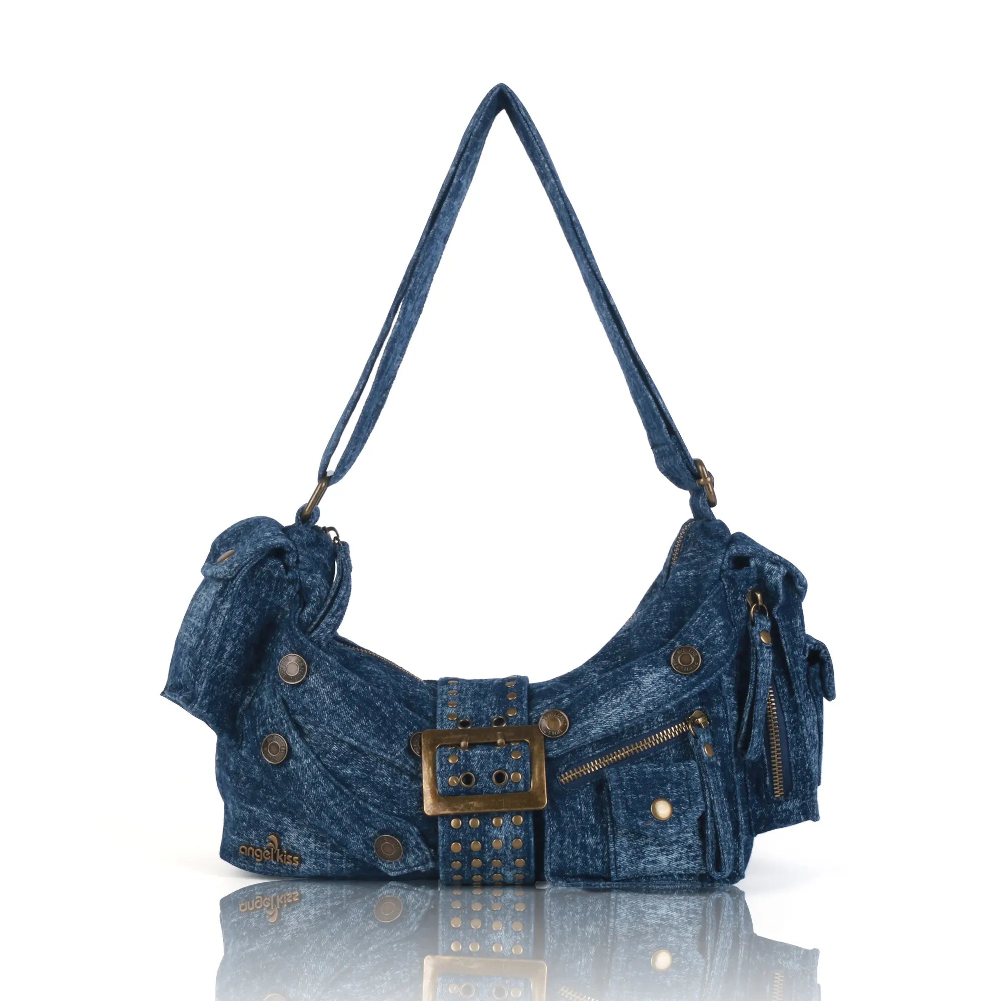 Colorful Denim Purse | Versatile Carry: Handheld, Shoulder, or Crossbody