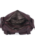 Multi-Pocket Bowling Shoulder Bag with Detachable Crossbody Strap
