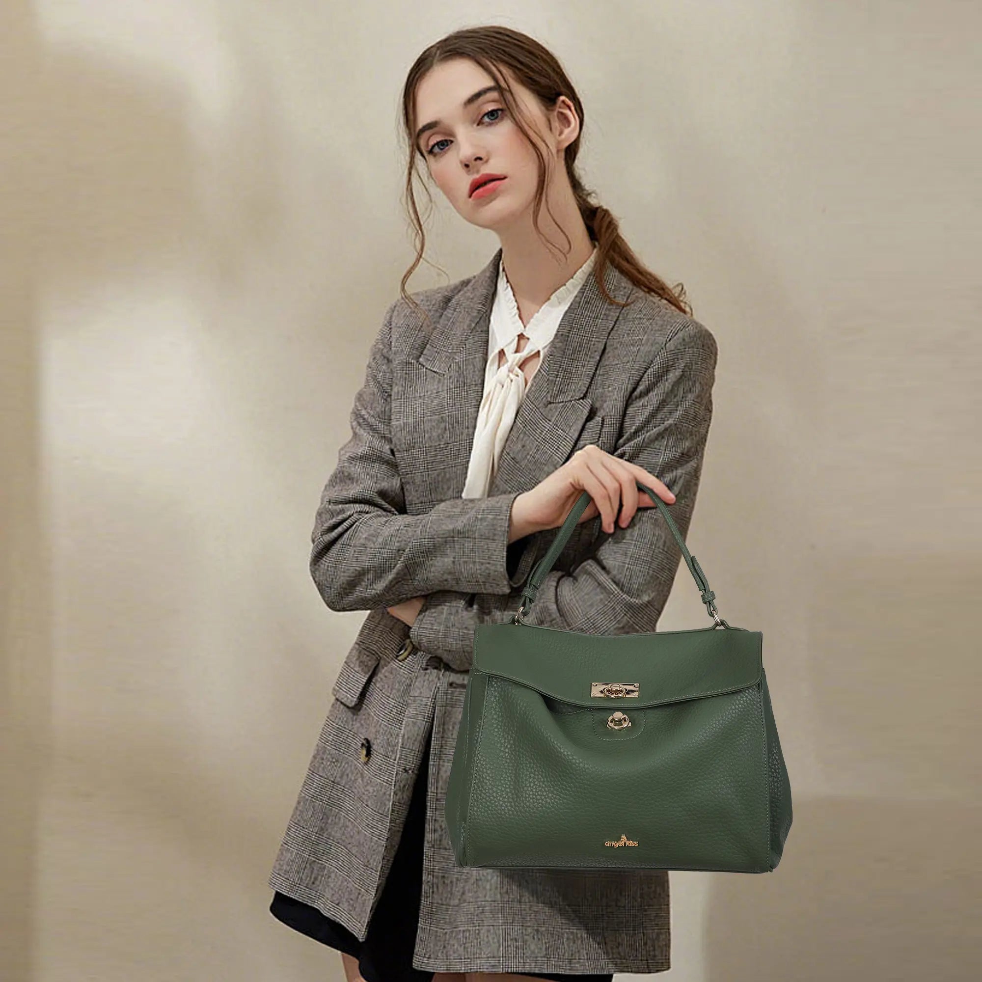 Bolso bandolera de gran capacidad y estilo informal para mujer/Beso de ángel