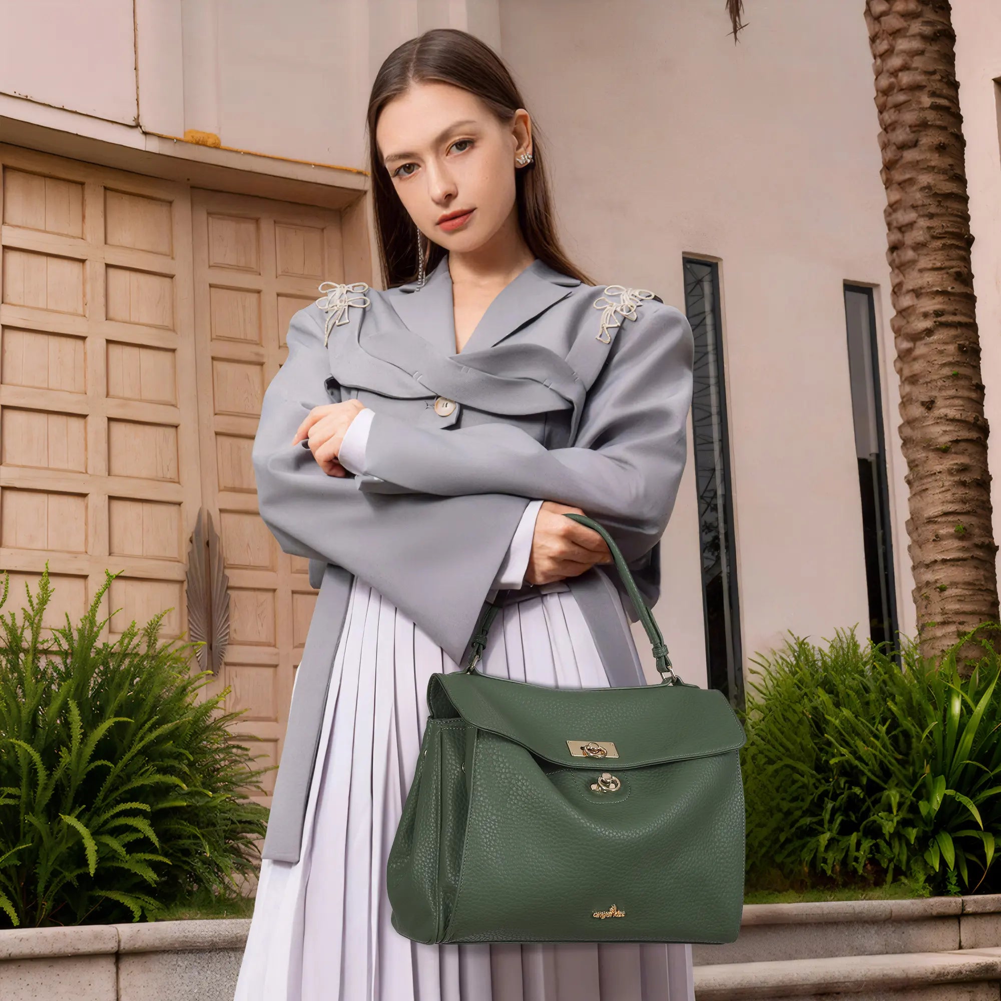 Bolso bandolera de gran capacidad y estilo informal para mujer/Beso de ángel