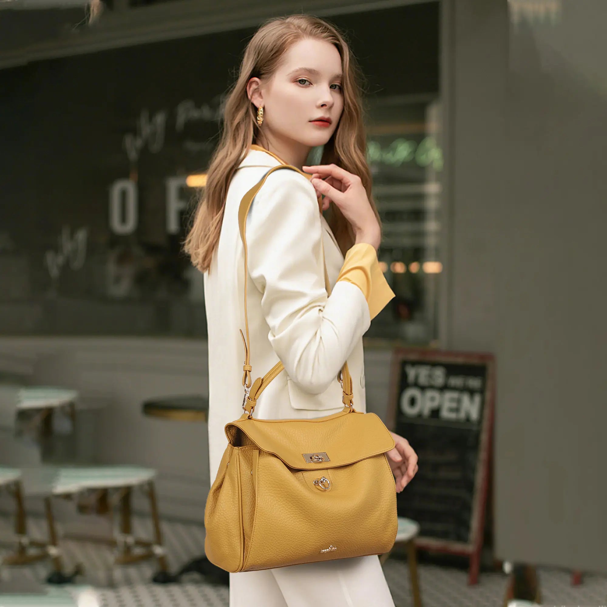 Bolso bandolera de gran capacidad y estilo informal para mujer/Beso de ángel