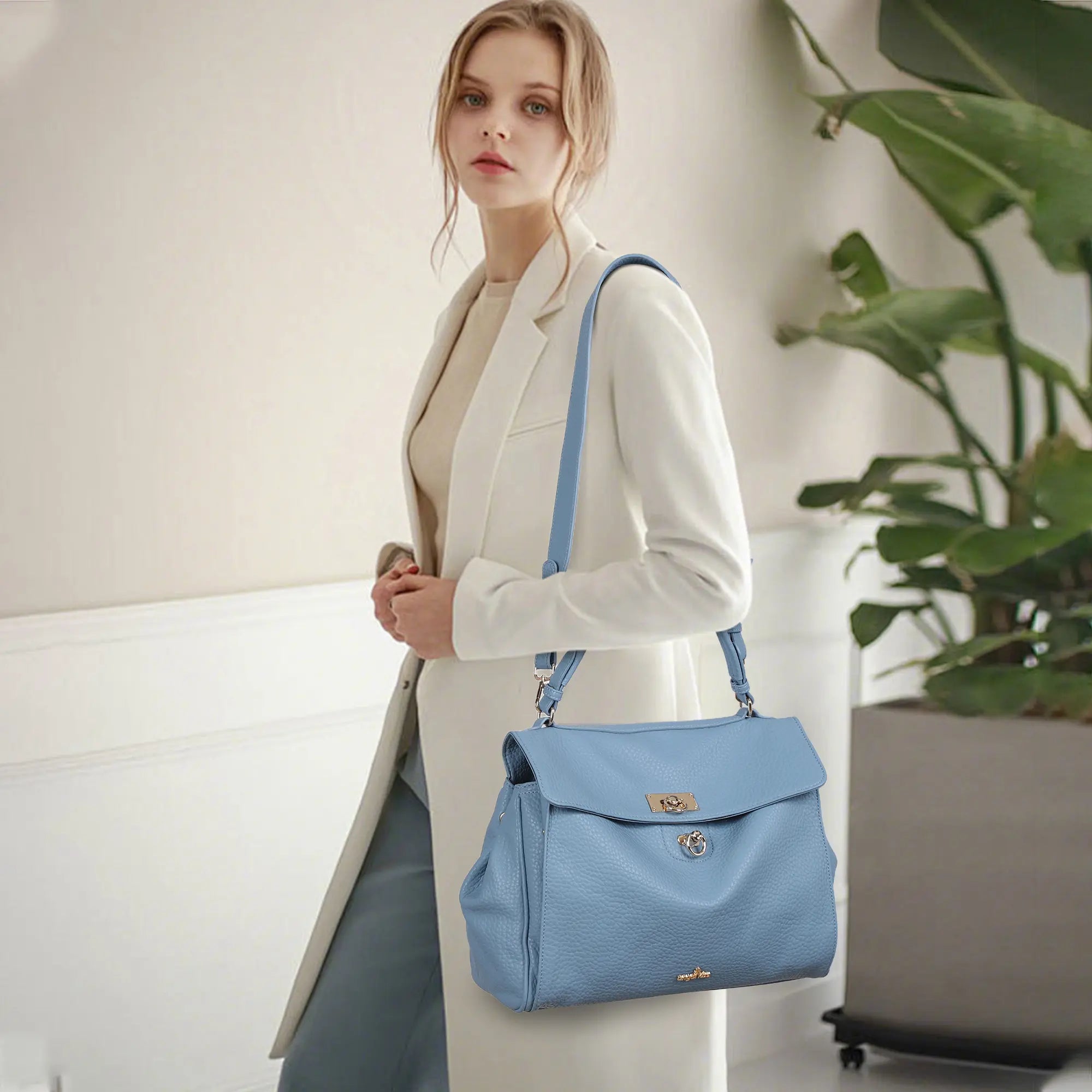 Bolso bandolera de gran capacidad y estilo informal para mujer/Beso de ángel