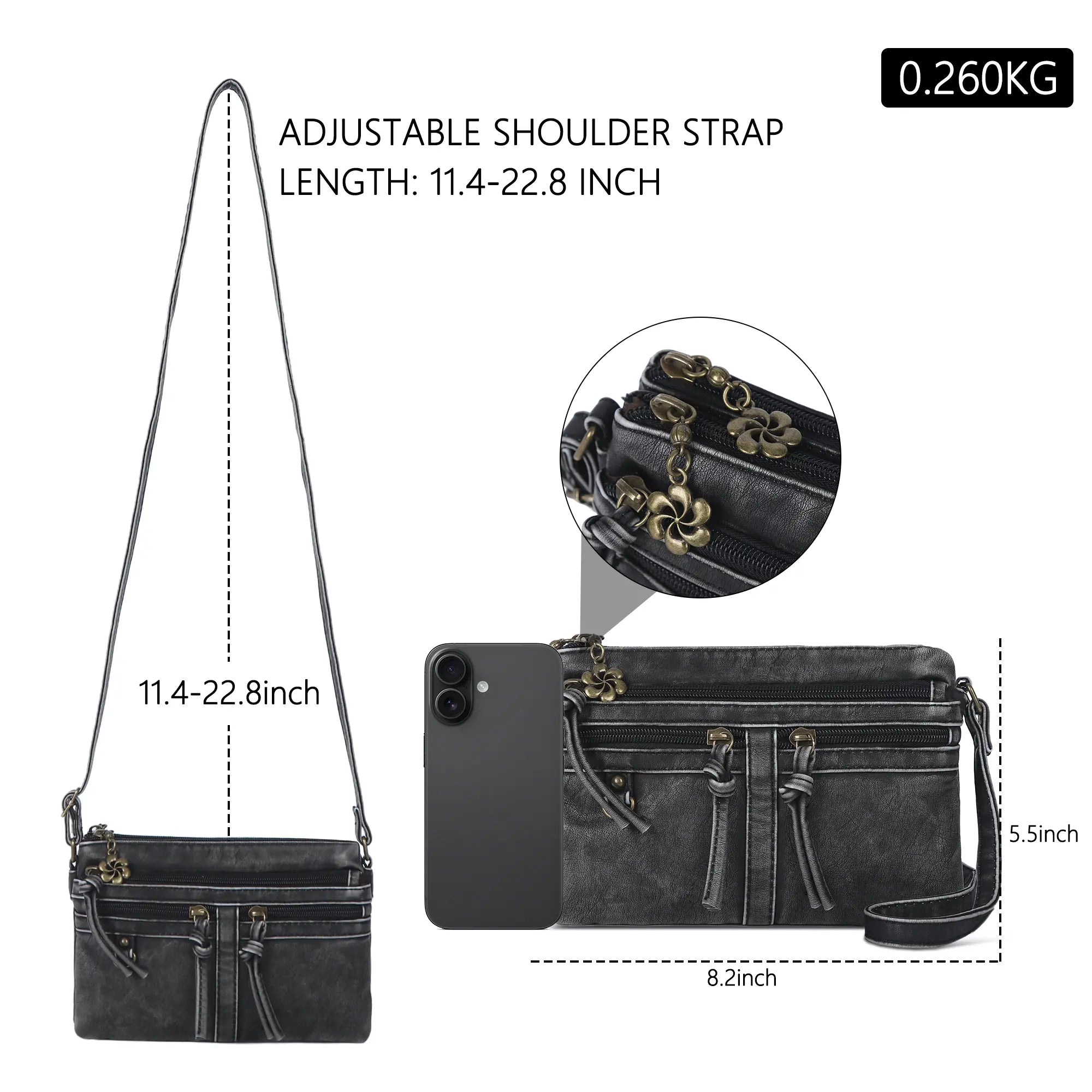 Bolso bandolera tipo hobo