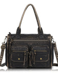 Work Handbag Backpack - PU Leather Laptop Bag for Women