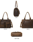 Work Handbag Backpack - PU Leather Laptop Bag for Women