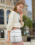 Work Handbag Backpack - PU Leather Laptop Bag for Women