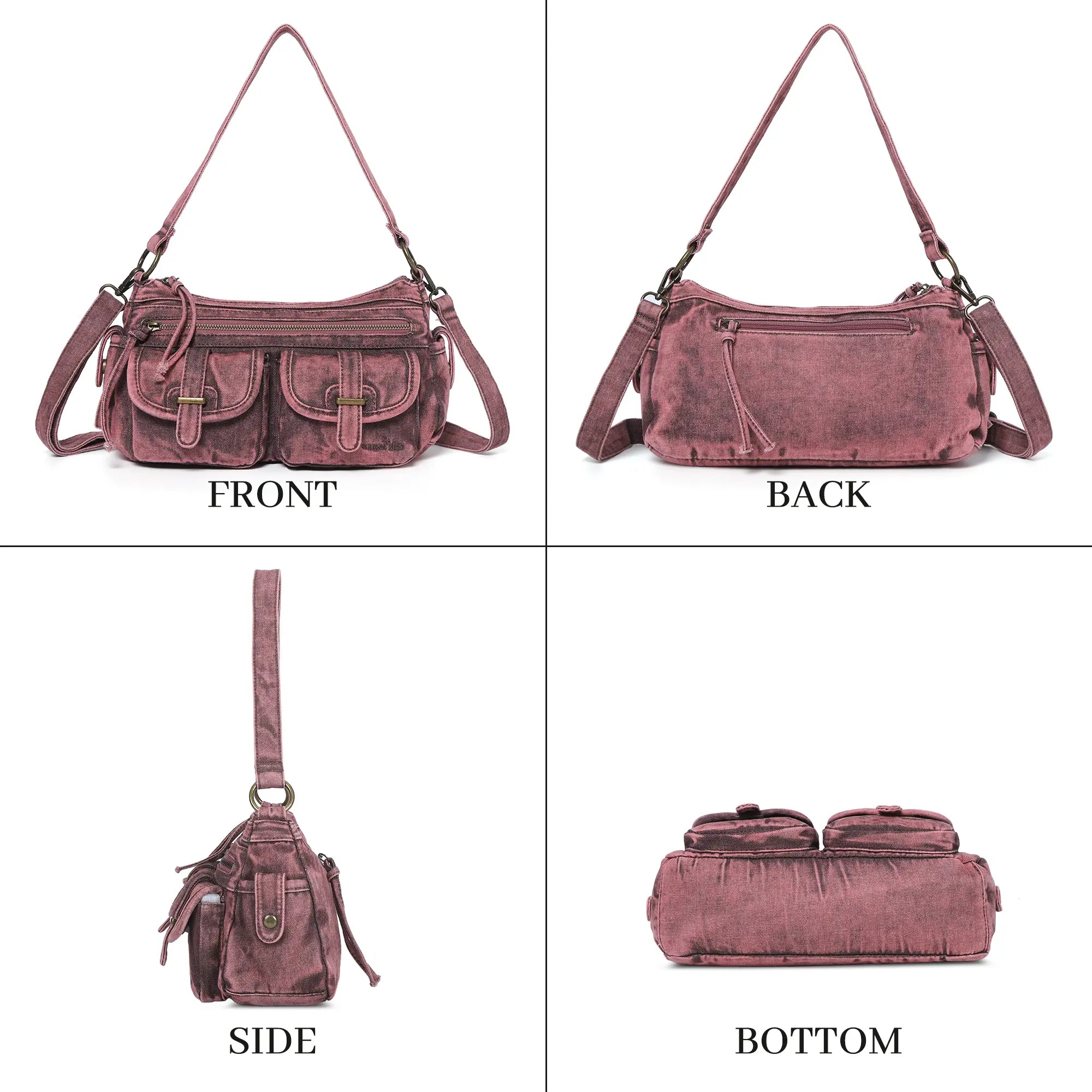 Vintage Cowboy-Inspired hobo tote Bag – Worn-In Texture, Modern Edge purses