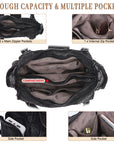Women's Vintage Denim Multi-compartment High Capacity Hobo Bag | Angel Kiss Bag-Angelkiss Bag