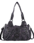 Vintage-Inspired Designer Women’s Shoulder Bag – Multi-Pocket, Functional, Adjustable Strap, Available in Multiple Colors