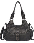 Women's retro fashion multi-compartment large capacity hobo bag | angel kiss bag-Angelkiss Bag