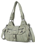 Vintage-Inspired Designer Women’s Shoulder Bag – Multi-Pocket, Functional, Adjustable Strap, Available in Multiple Colors