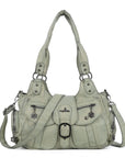 Vintage-Inspired Designer Women’s Shoulder Bag – Multi-Pocket, Functional, Adjustable Strap, Available in Multiple Colors