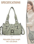 Vintage-Inspired Designer Women’s Shoulder Bag – Multi-Pocket, Functional, Adjustable Strap, Available in Multiple Colors