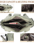Vintage-Inspired Designer Women’s Shoulder Bag – Multi-Pocket, Functional, Adjustable Strap, Available in Multiple Colors