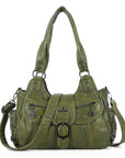 Vintage-Inspired Designer Women’s Shoulder Bag – Multi-Pocket, Functional, Adjustable Strap, Available in Multiple Colors