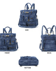 🎒 Angelkiss Denim Casual Backpack|Vintage Meets Function for Urban Women