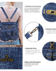 🎒 Angelkiss Denim Casual Backpack|Vintage Meets Function for Urban Women