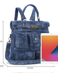 🎒 Angelkiss Denim Casual Backpack|Vintage Meets Function for Urban Women