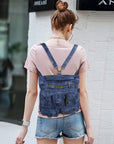 🎒 Angelkiss Denim Casual Backpack|Vintage Meets Function for Urban Women