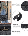 Trendy Multi-Pocket Denim Shoulder/handbag/tote bag