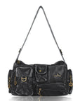 European Washed Denim Tote – 3-in-1 Handbag, Shoulder Bag & Wallet