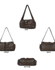 European Washed Denim Tote – 3-in-1 Handbag, Shoulder Bag & Wallet
