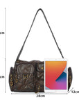 European Washed Denim Tote – 3-in-1 Handbag, Shoulder Bag & Wallet