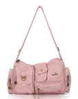 European Washed Denim Tote – 3-in-1 Handbag, Shoulder Bag & Wallet