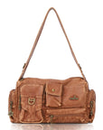 European Washed Denim Tote – 3-in-1 Handbag, Shoulder Bag & Wallet