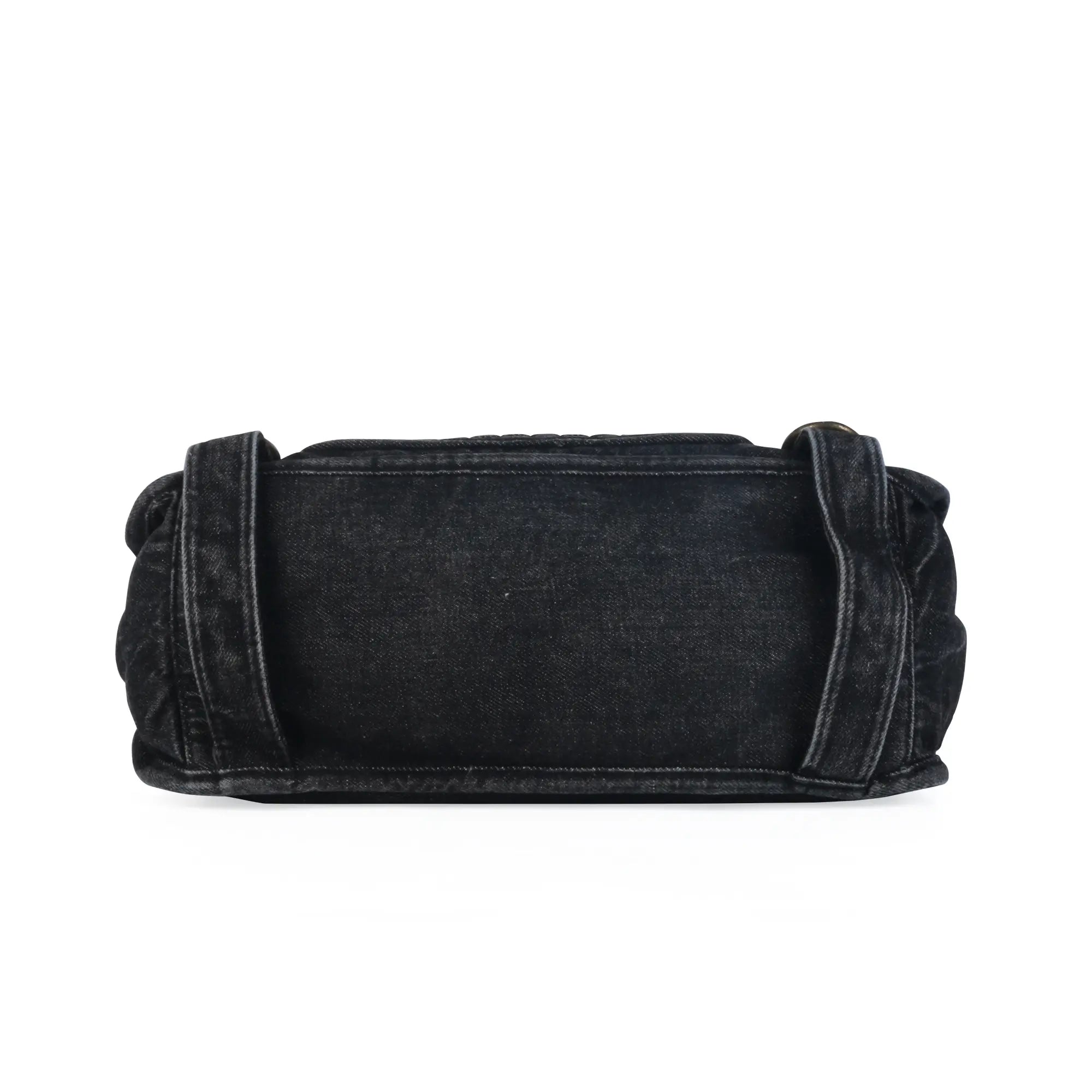 Vintage Washed Denim Shoulder Wallet – Retro Fashion Style
