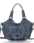 Classic Multi-Color Drawstring Rivet Vintage Shoulder Crossbody Bag